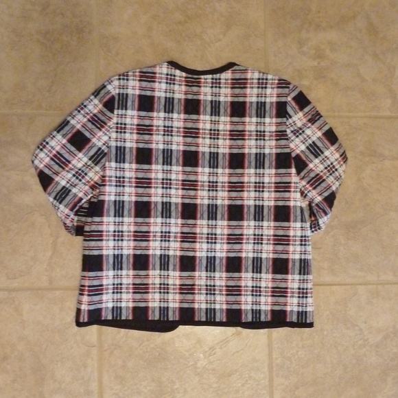 Quilted Jacket Black and White Plaid NWT - Picture 7 of 8